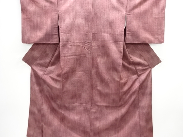 JAPANESE KIMONO / TSUMUGI / WOVEN GEOMETRIC